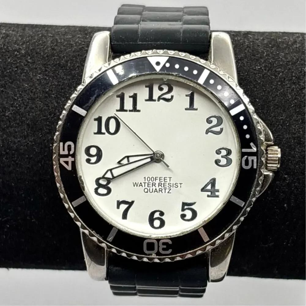 Black & Silver Men's Watch
